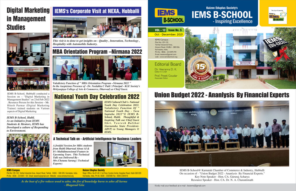 IEMS Newsletter Apr 2022 Front Page