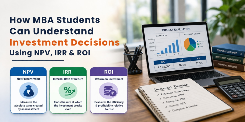 How MBA Students Can Master Investment Decisions Using NPV, IRR, and ROI
